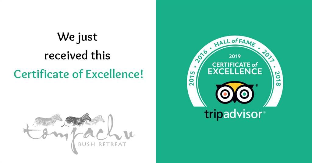Tomjachu Bush Retreat earns 2019 Tripadvisor Certificate of Excellence ...